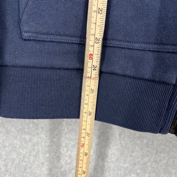 Aether Mens Assemblage Hoodie Full Zip Size S Total Eclipse Navy Blue Active NEW - Picture 10 of 13